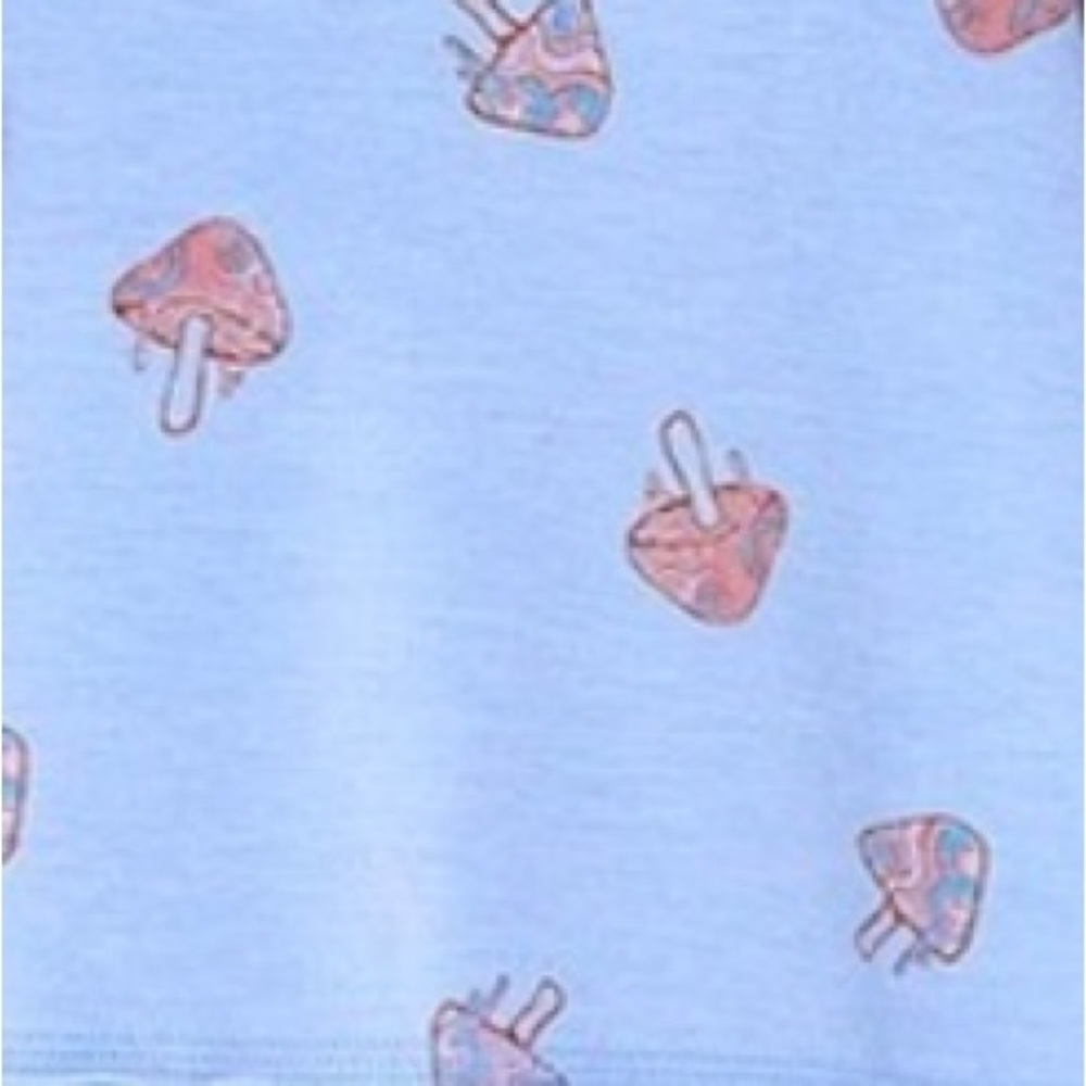 Blue Mushroom Hoodie, Large, NWT - Picture 2 of 4